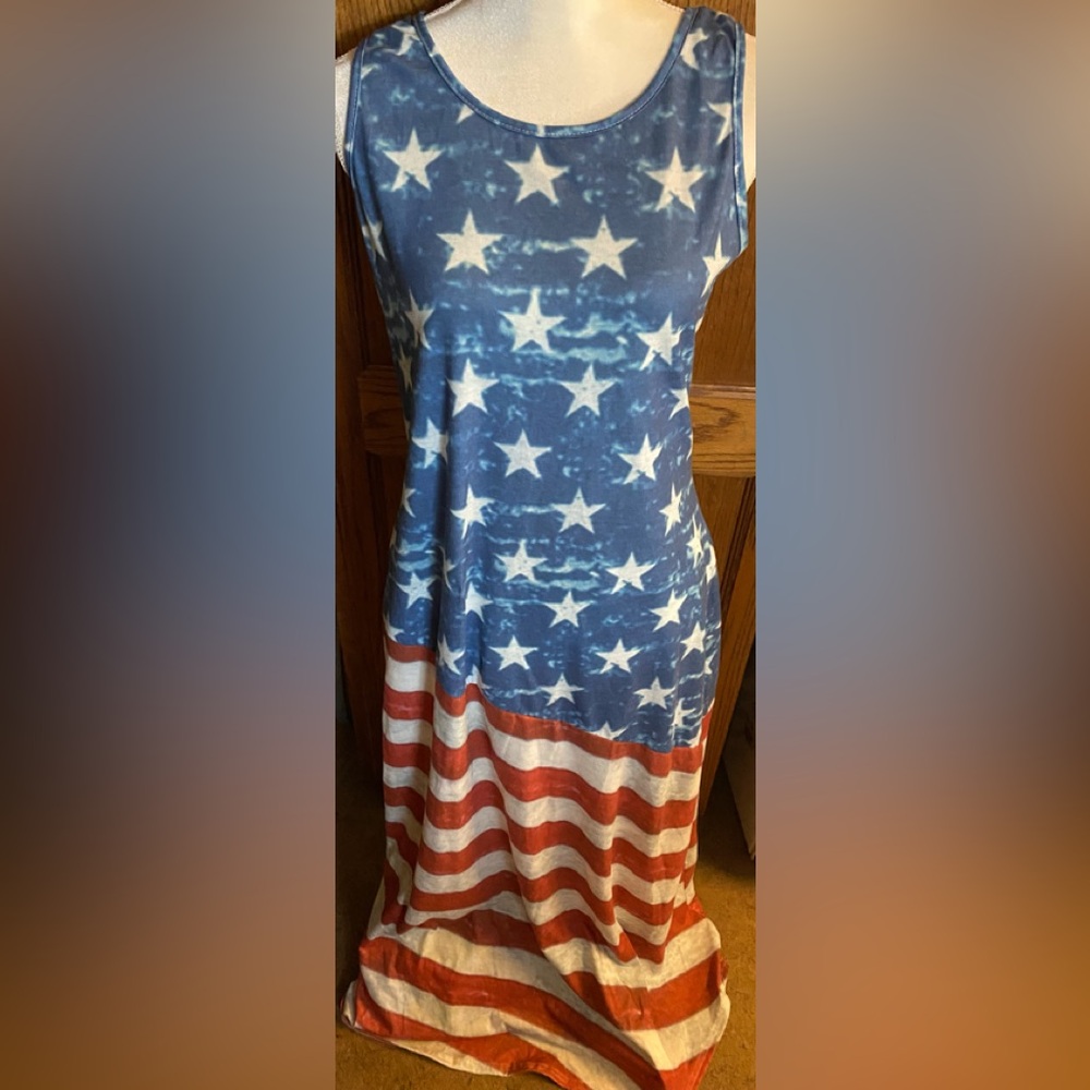 Stars & Stripes Maxi Dress